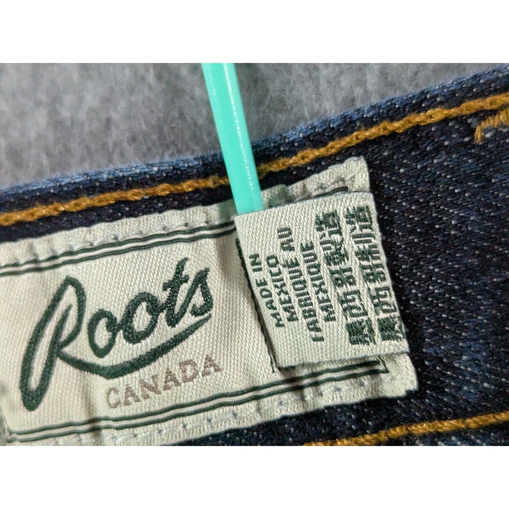 Roots Mens Straight Leg Denim Jeans 40x33 Dark Wash Blue - Picture 6 of 12